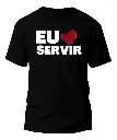 Camiseta Eu Amo Servir
